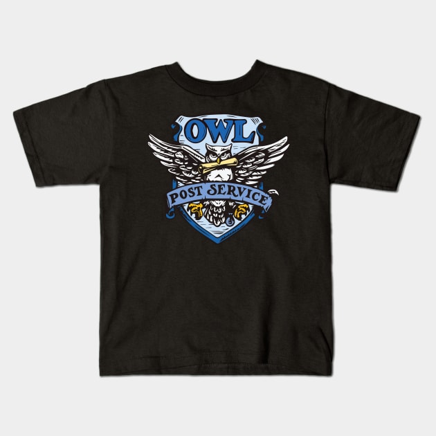 Owl Post Kids T-Shirt by brettwharton